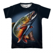 3D футболка с рыбой