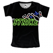 Женская 3D футболка Neon strike
