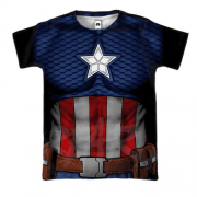 3D футболка "Костюм Капитан Америка"