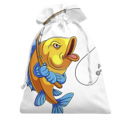 Подарочный мешочек с рыбой и удочкой (2)