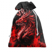3D Подарочный мешочек Красный огненный дракон (2)