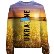 Детский 3D свитшот Ukraine (поле пшеницы на закате)