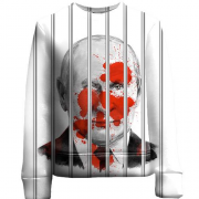 Детский 3D свитшот "Путин за решеткой"