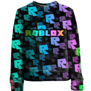 Детский 3D свитшот Roblox, rainbow pattern