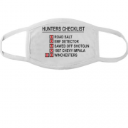 Тканевая маска для лица  с принтом  "Hunters checklist"