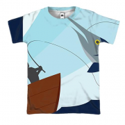 3D футболка Рыба-пила