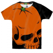 Детская 3D футболка Skull-Orange