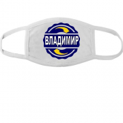 Тканевая маска для лица с именем Владимир в круге
