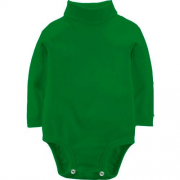 Зеленый детский боди с длинными рукавами 