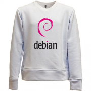 Детский свитшот без начеса Debian