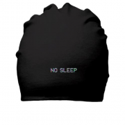 Хлопковая шапка с надписью "No sleep"