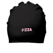 Хлопковая шапка с надписью "Pizza"