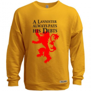 Свитшот без начеса a lannister always pays his debts