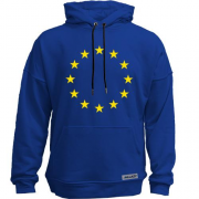 Худи без начеса с символикой Евро Союза