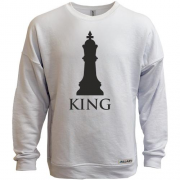 Свитшот без начеса с шахматным королем