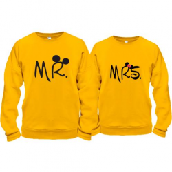 Парные кофты Mr  - Mrs (Mickey style)
