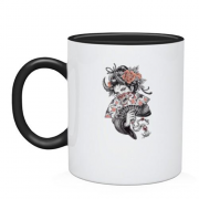 Чашка "Японская гейша-самурай"