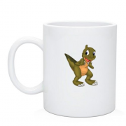 Чашка с маленьким динозавриком