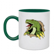 Чашка с вырывающимся динозавром (2)