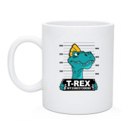 Чашка с заключенным динозавром