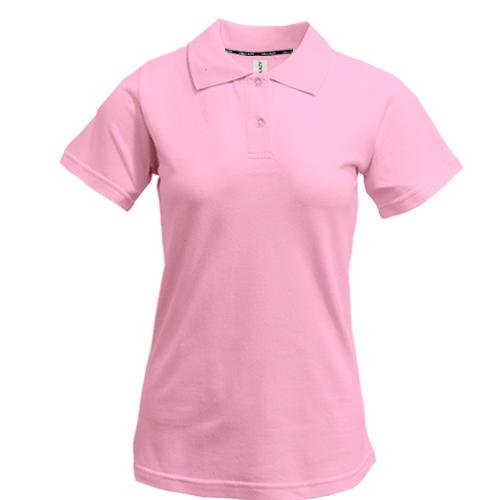Жіноча рожева футболка-поло 