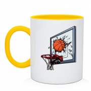 Чашка с сокрушительным баскетбольным мячом