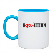 Чашка з написом "REVOLUTION LOVE"
