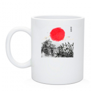 Чашка с японским пейзажем