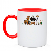 Чашка з героями мультфільму "Кунг-фу панда"