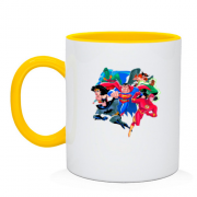 Чашка с супергероями (старый стиль)