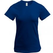 Женская темно синяя футболка "ALLAZY"