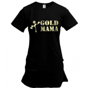 Подовжена футболка Мама Gold
