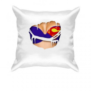 Подушка з бюстгальтером superman