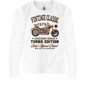 Детская футболка с длинным рукавом vintage classic moto