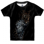Дитяча 3D футболка з леопардом