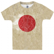 Детская 3D футболка с флагом Японии