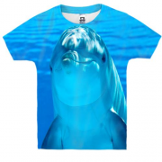 Дитяча 3D футболка з дельфіном