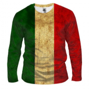 Мужской 3D лонгслив с флагом Италии