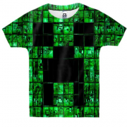 Детская 3D футболка Minecraft - Крипер