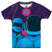 Детская 3D футболка с Daft Punk (арт)