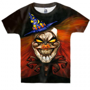Детская 3D футболка Halloween clown art