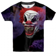 Детская 3D футболка Halloween clown art 2