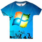 Детская 3D футболка Windows print