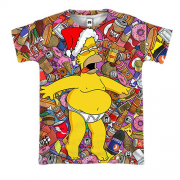 3D футболка "Обжора Гомер"