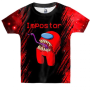 Детская 3D футболка Among us Impostor