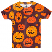 Детская 3D футболка Halloween pattern..