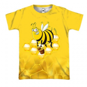 3D футболка з бджолою