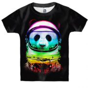 Детская 3D футболка Панда-космонавт