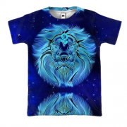 3D футболка со знаком зодиака Лев (2)