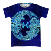 3D футболка со знаком зодиака Рыбы (2)